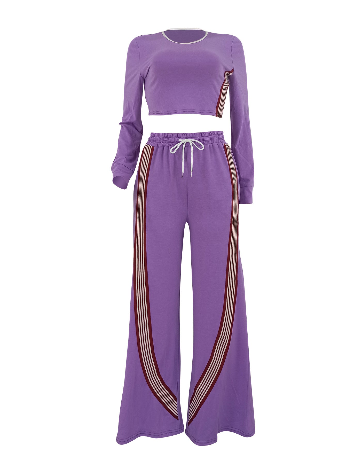 Athletic Tracksuit with White Stripes