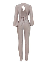 Glitter Cropped Top & Slim Pants Set