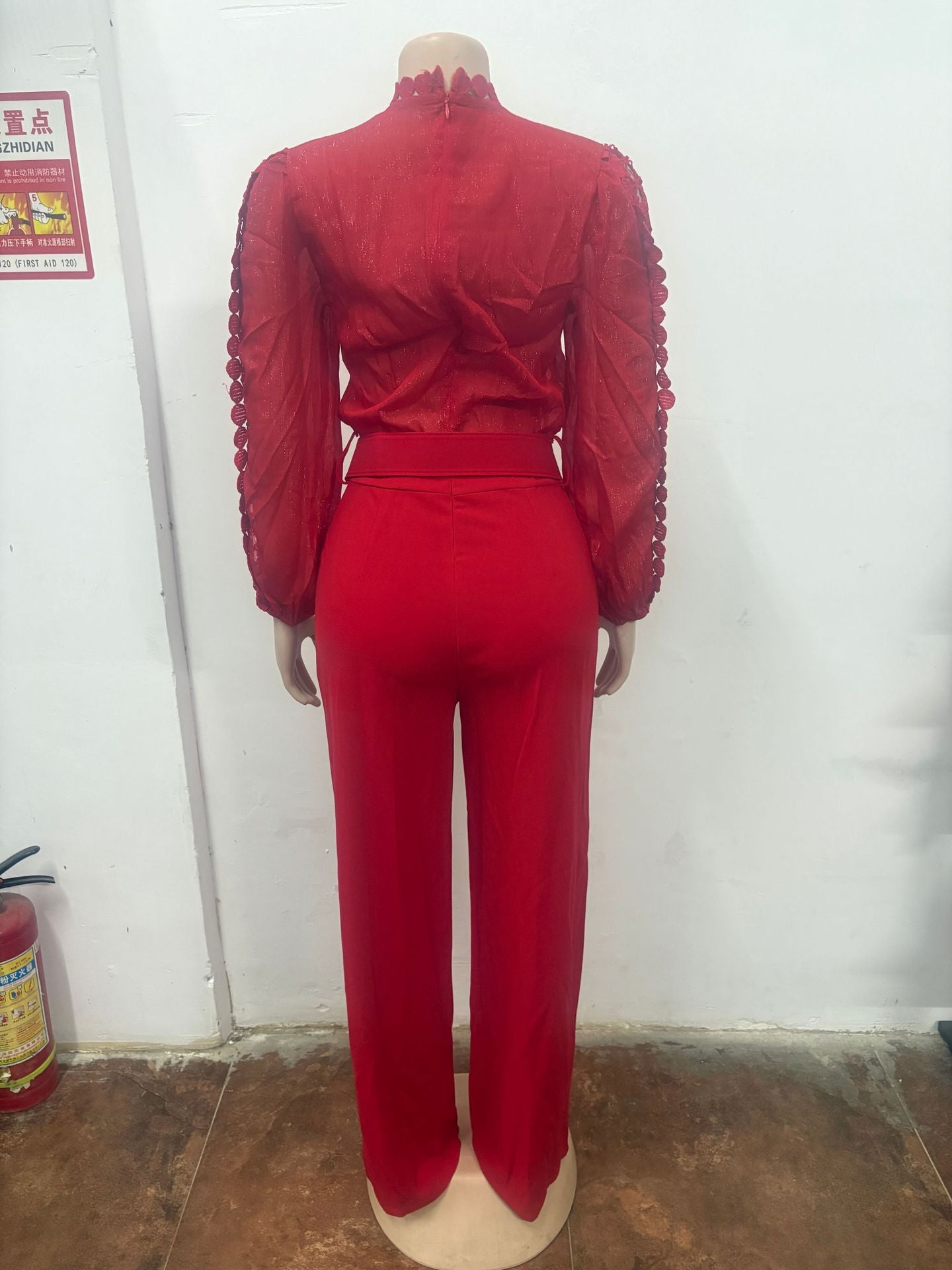 Elegant Long Sleeve Jumpsuit with Detailing