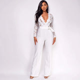 Jumpsuit with Wide-Leg Pants and Belt