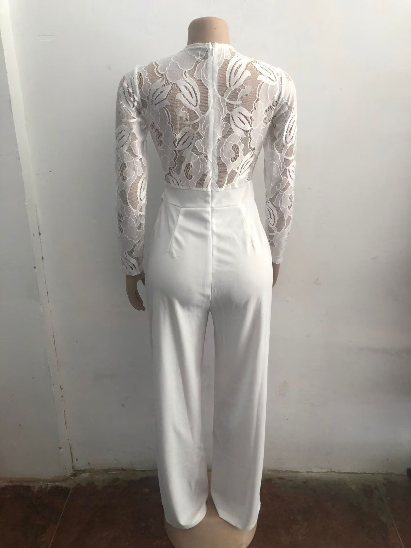 Jumpsuit with Wide-Leg Pants and Belt