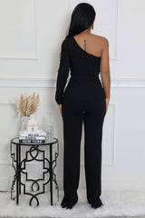 Chic Asymmetrical One-Shoulder Jumpsuit