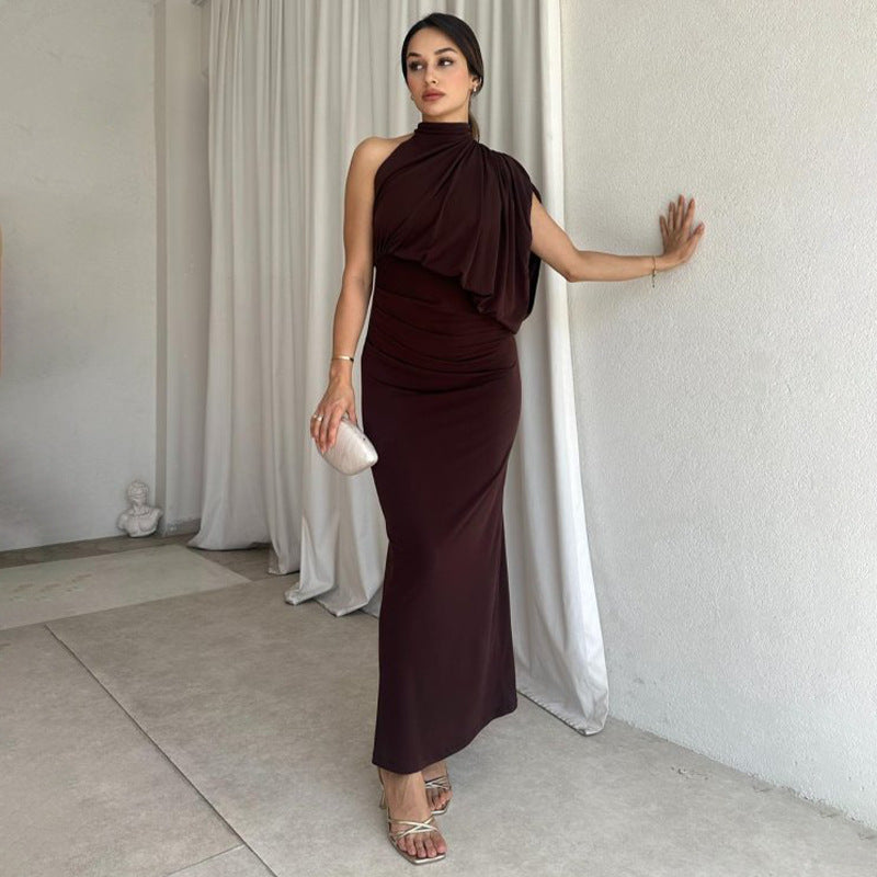 Elegant One-Shoulder Evening Gown