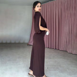 Elegant One-Shoulder Evening Gown