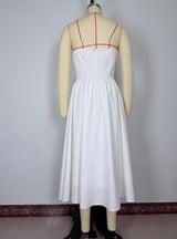 White Strapless Maxi Dress