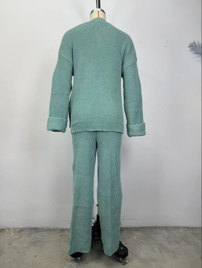 Oversized Top with Wide-Leg Pants