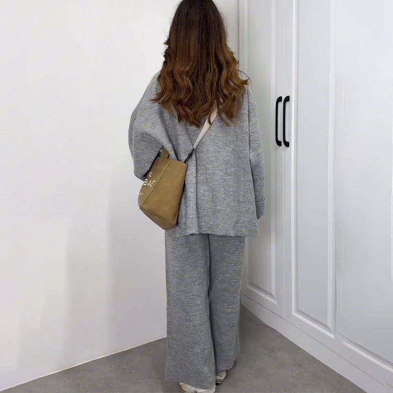 Oversized Top with Wide-Leg Pants