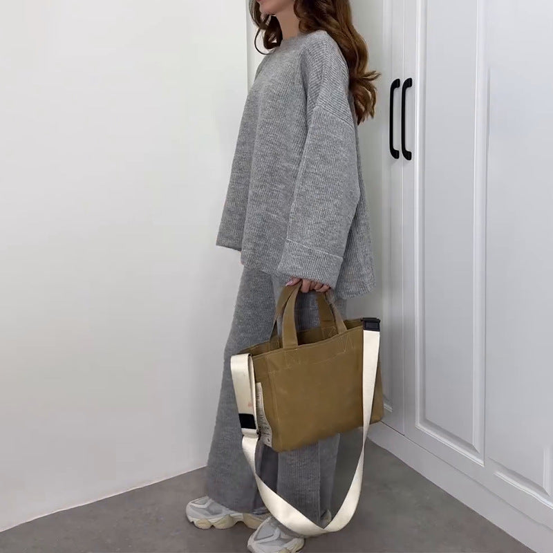 Oversized Top with Wide-Leg Pants