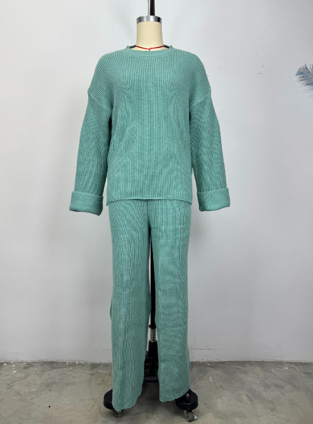 Oversized Top with Wide-Leg Pants