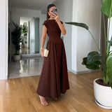 Elegant Sleeveless Maxi Dress