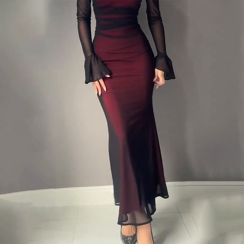 Elegant Off-Shoulder Evening Gown