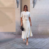 Elegant White Knit Set