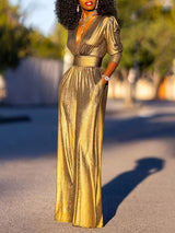 Glamorous Metallic Jumpsuit