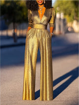 Glamorous Metallic Jumpsuit