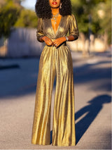 Glamorous Metallic Jumpsuit