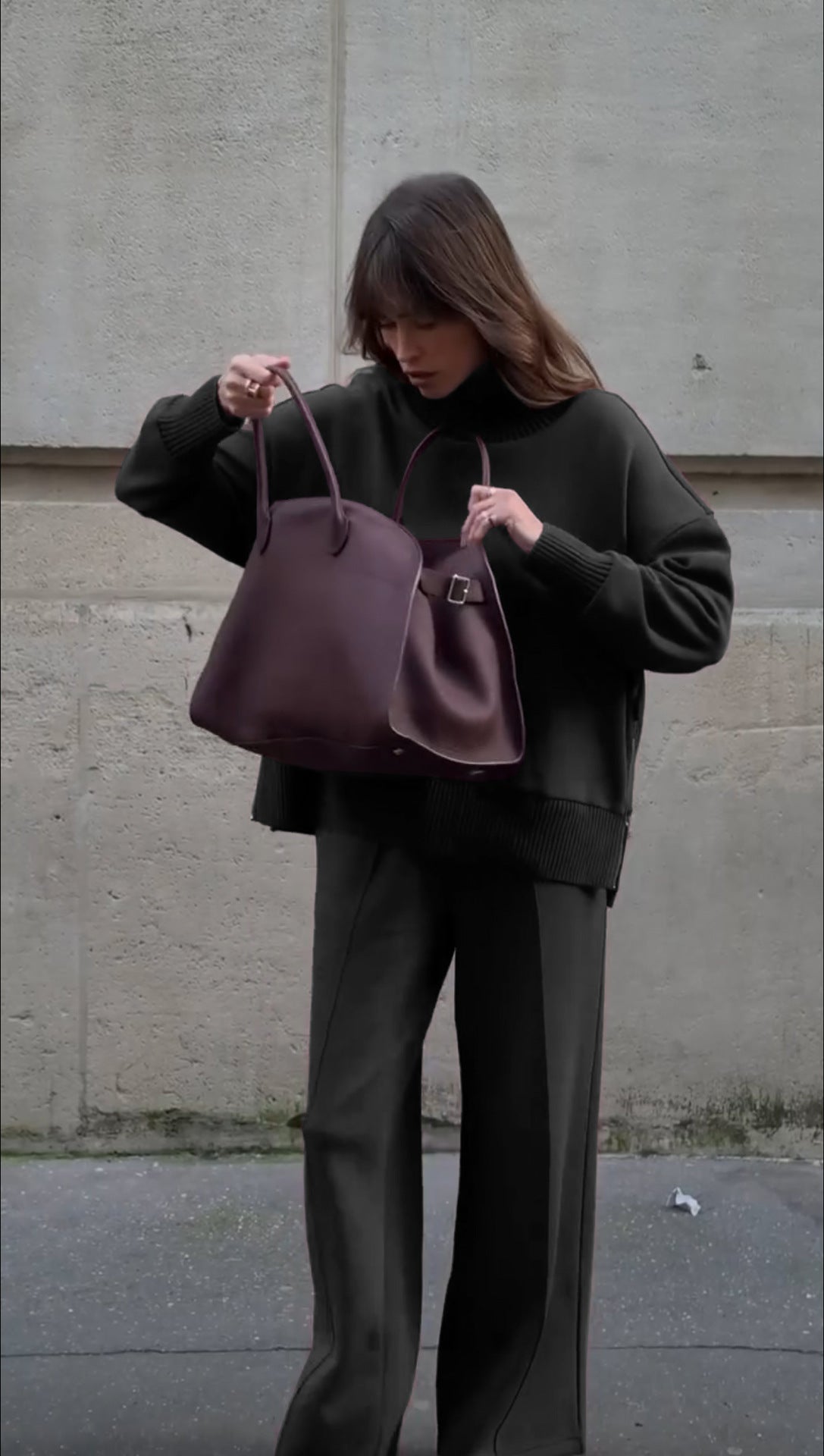 Lounge Set with Wide-Leg Pants