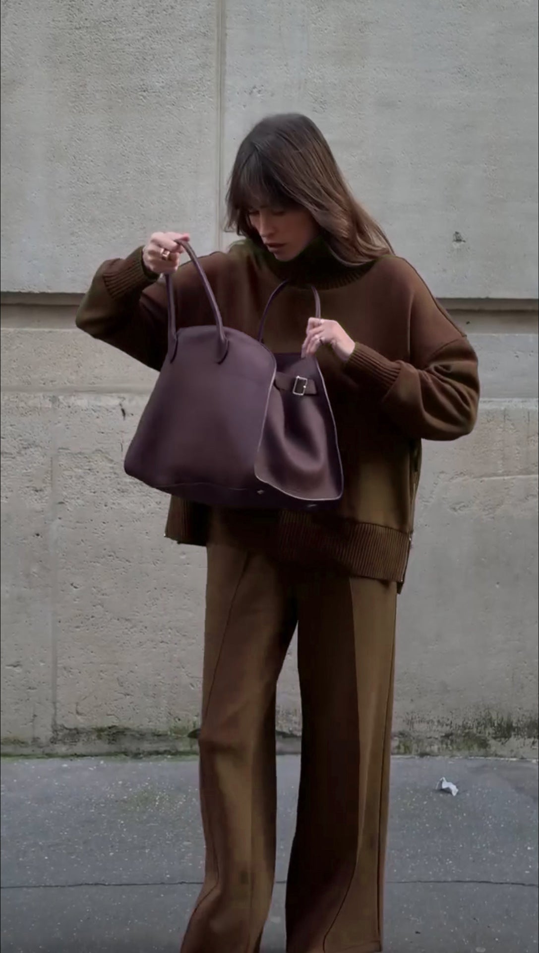 Lounge Set with Wide-Leg Pants