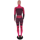 Athleisure Set with Geometric Pattern