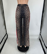 Leopard Print Wide-Leg Pants