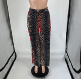 Leopard Print Wide-Leg Pants