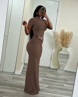 Cropped Top and Wide-Leg Pants Set