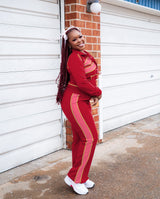 Track Suit with Stripe Details