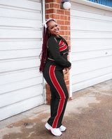 Track Suit with Stripe Details
