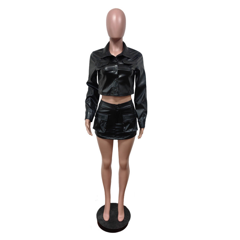 Urban Jacket & Mini Skirt Set