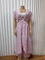 Striped Wide-Leg Sets