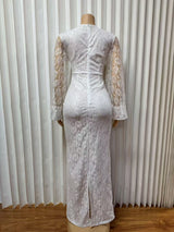 Maxi Dress with Flared Sleeves