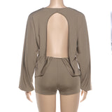 Chic Casual Long Sleeve Jumpsuit