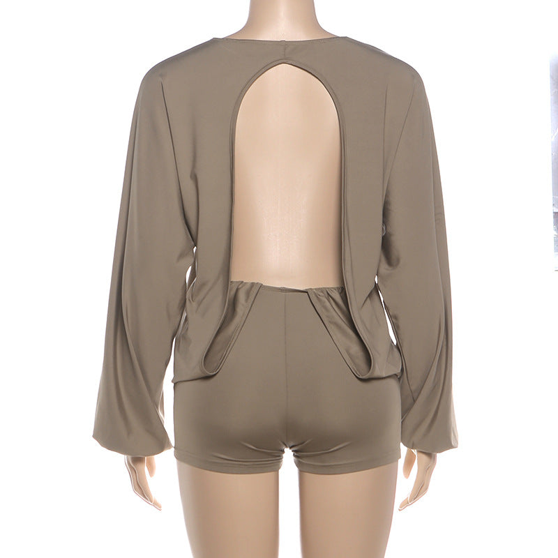 Chic Casual Long Sleeve Jumpsuit