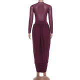 Elegant Long Sleeve Maxi Dress