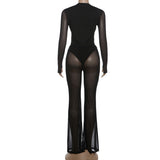 Glamorous Black Deep V Plunge Set