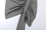 Glamorous Draped Asymmetric Dress