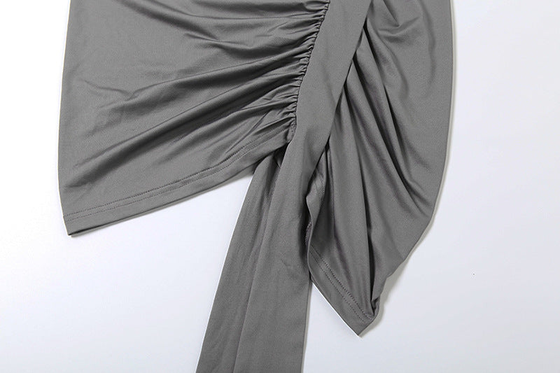 Glamorous Draped Asymmetric Dress