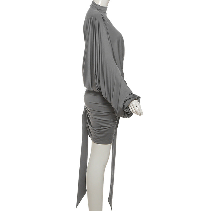 Glamorous Draped Asymmetric Dress
