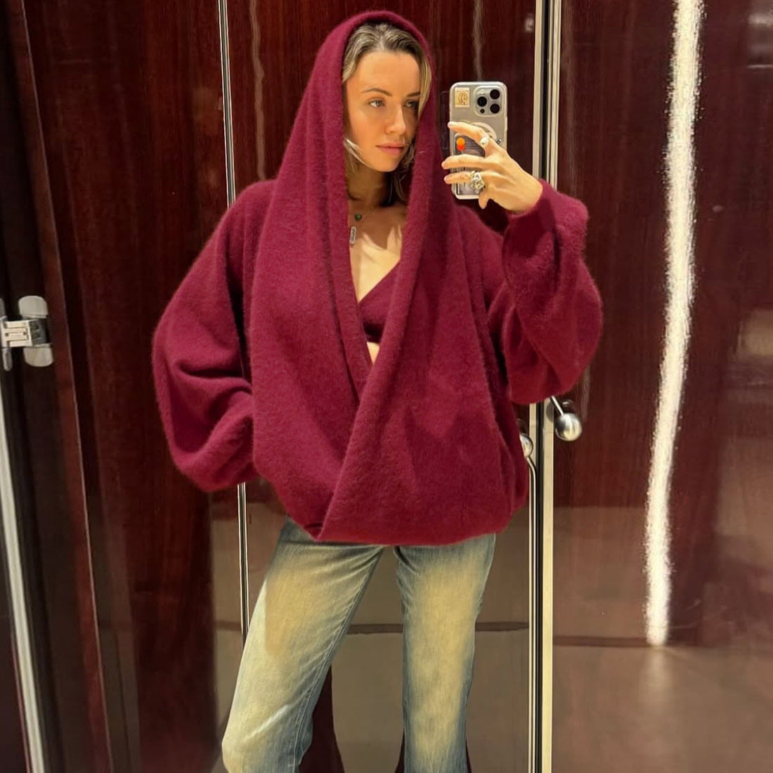 Cozy Oversized Hooded Sweater