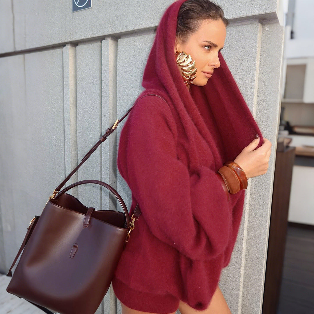 Cozy Oversized Hooded Sweater