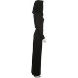 Draped Maxi Dress with Cowl Neck