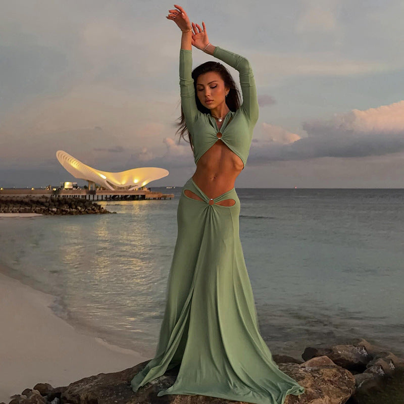 Cut-Out Top & Skirt Set