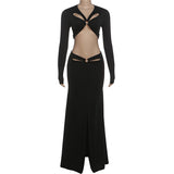 Cut-Out Top & Skirt Set