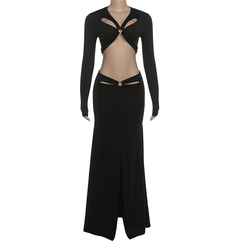 Cut-Out Top & Skirt Set