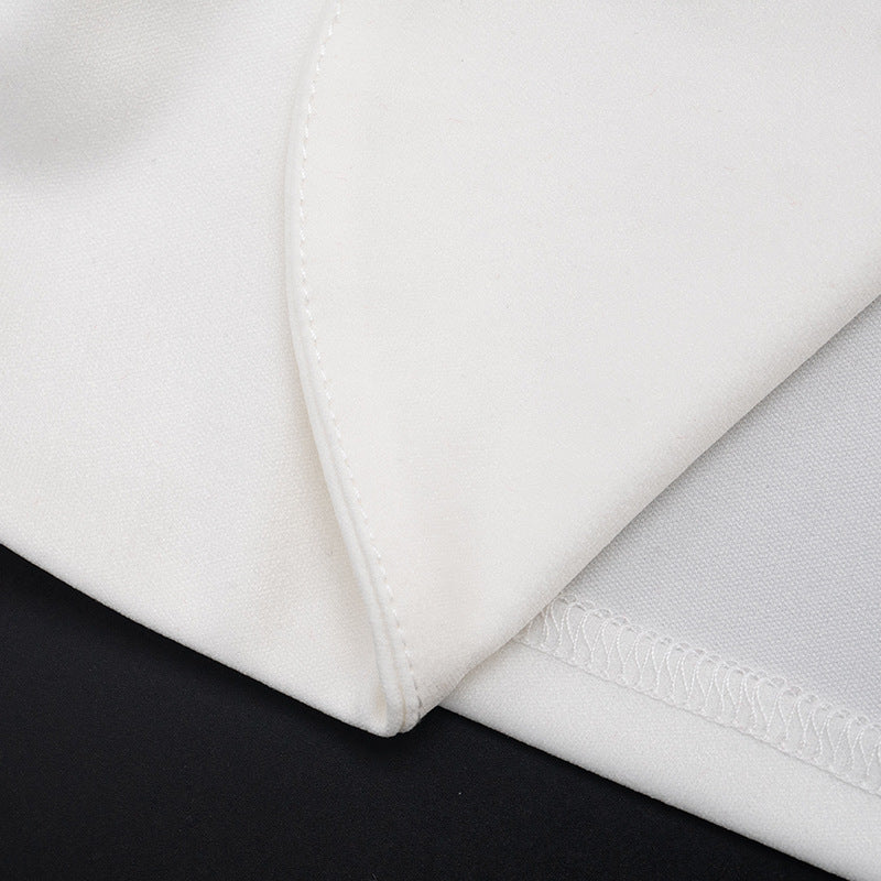 V-Neck Blazer & Cropped Pants Set