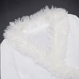 Long Sleeve Top with Faux Fur Detailing