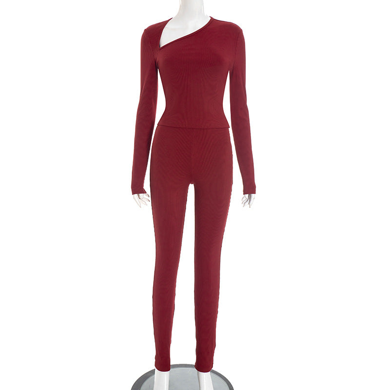 Elegant Long-Sleeve Jumpsuit