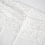 Off-Shoulder Dress with Lace Sleeves