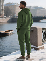 Patterned Hooded Lounge Set