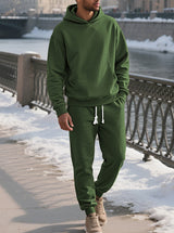 Patterned Hooded Lounge Set