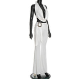 Halter Top & Draped Pants Set